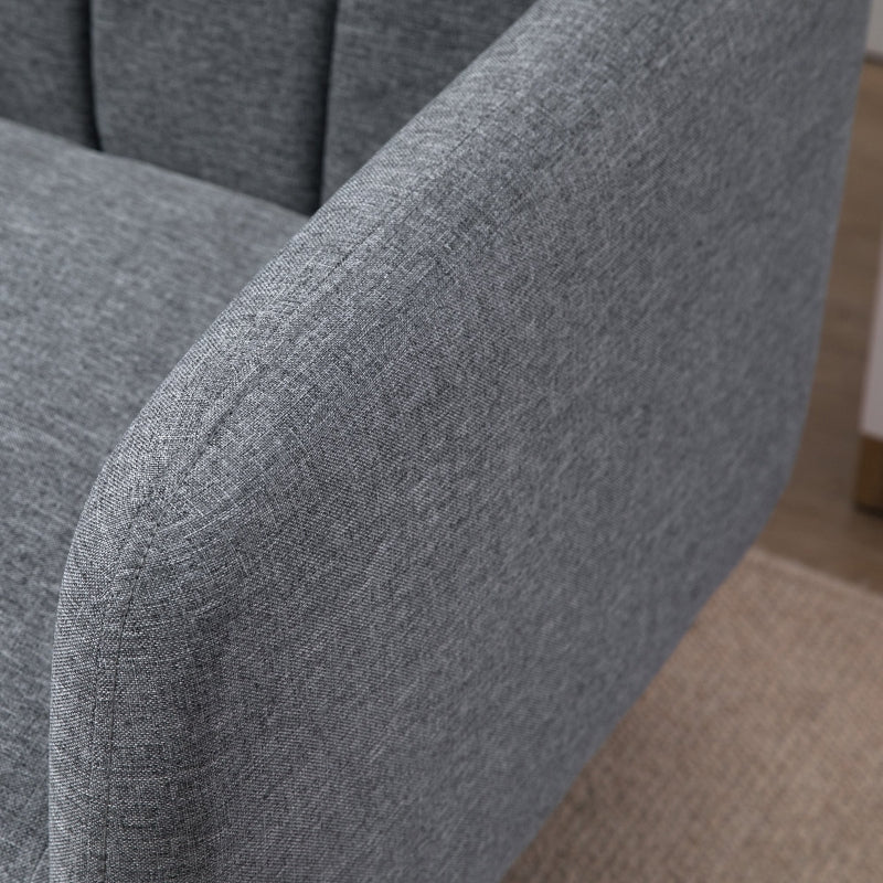 Fossil Grey 2 Seater Adjustable Sofa