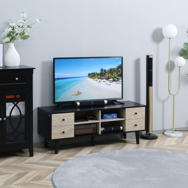 Black Frame TV Stand (Up to 60" TV's)