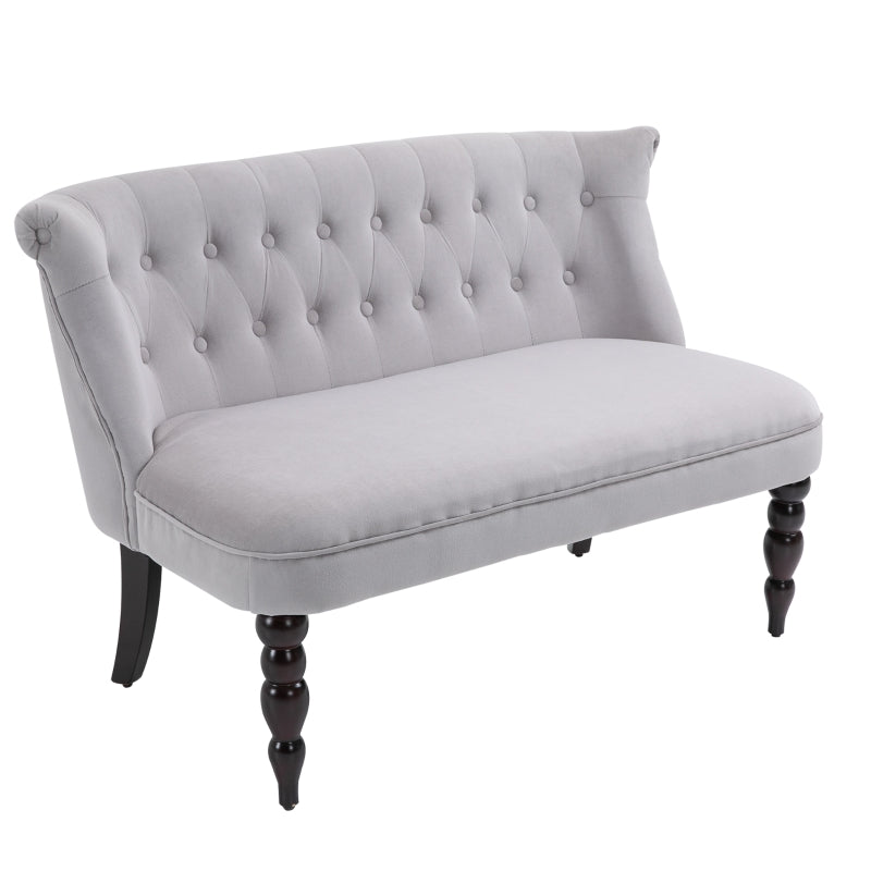Vintage Grey Loveseat Without Arms