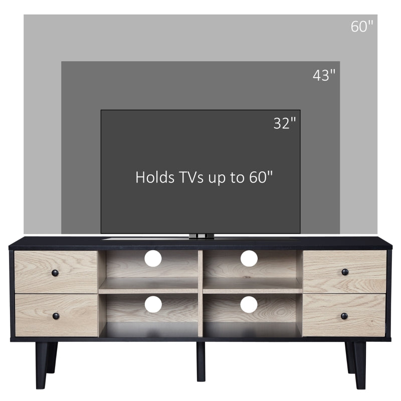 Black Frame TV Stand (Up to 60" TV's)