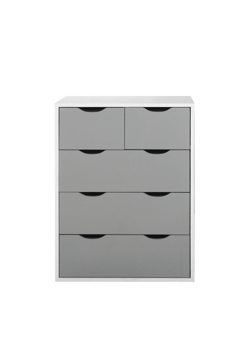 Alton 3 Piece Bedroom Set (2 Door Wardrobe, 3+2 Chest, 2 Drawer Bedside) Grey 