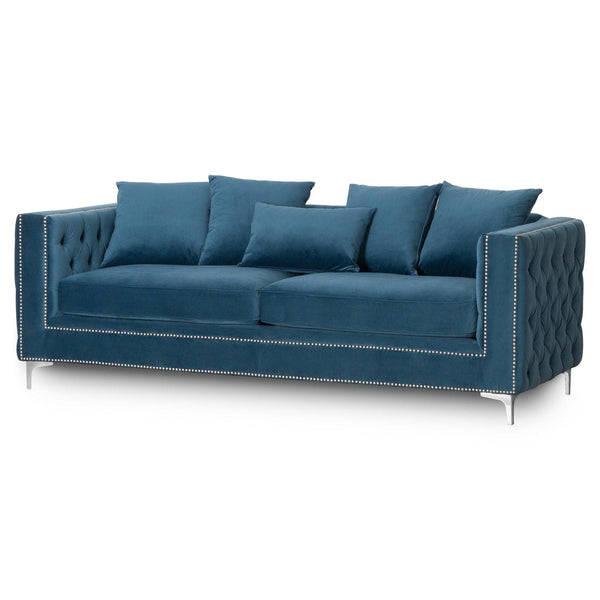 Hill Interiors Darcy Three Seater Button Pressed Sofa - Sofas & Armchairs