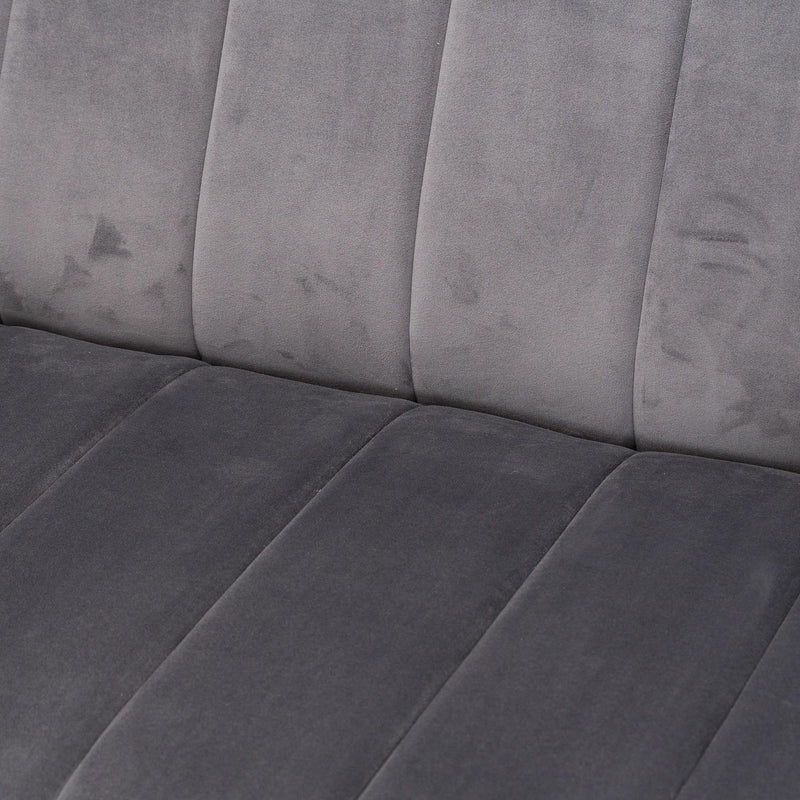 Hill Interiors Emperor Grey Velvet 2 Seater Sofa - Sofas & Armchairs