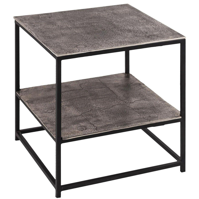 Hill Interiors Farrah Collection Silver Side Table - 