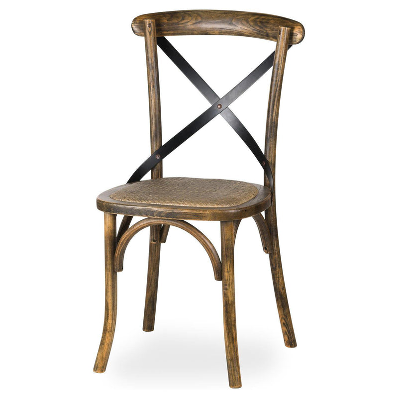 Hill Interiors Oak Cross Back Dining Chair - Dining Chairs