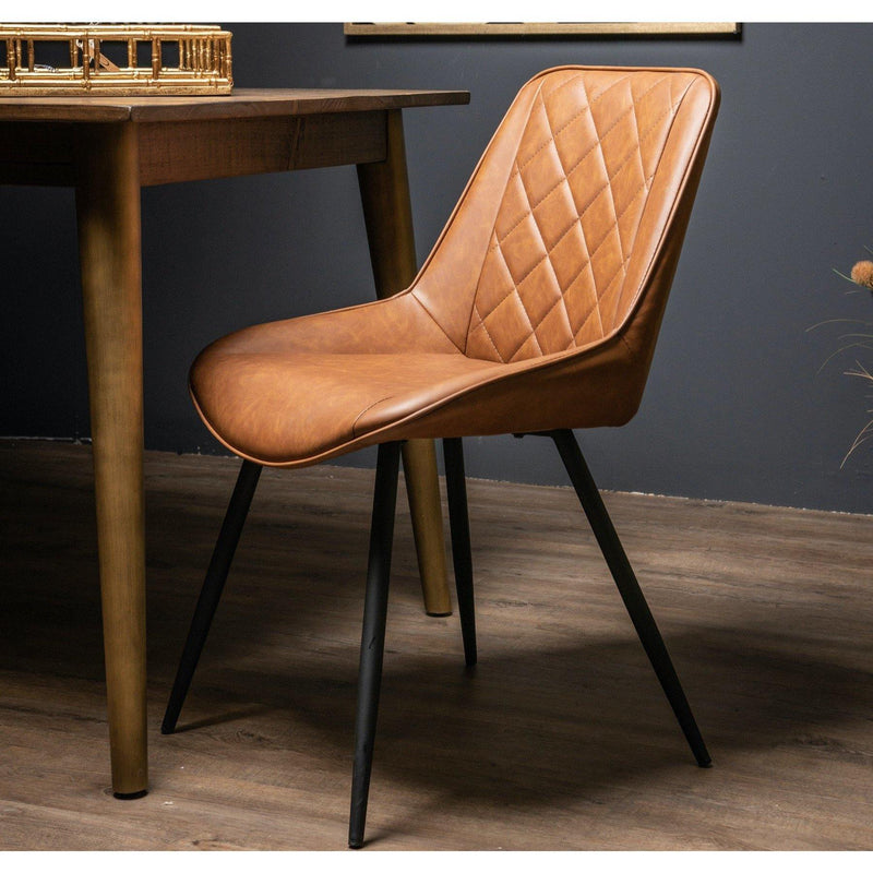 Hill Interiors Oslo Tan Dining Chair - Dining Chairs
