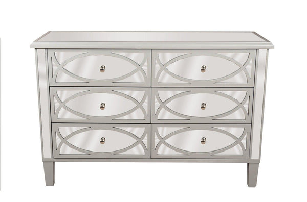 Hill Interiors Paloma Collection Mirrored Six Drawer Chest - Chest Of Drawers