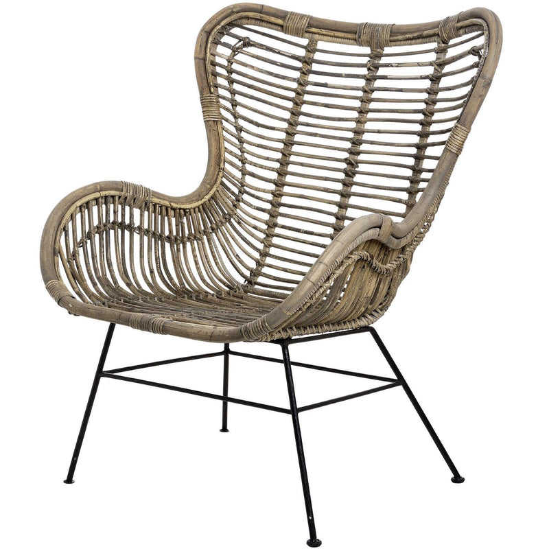 Hill Interiors The Bali Collection Full Rattan Wing Chair - Occasional Chairs