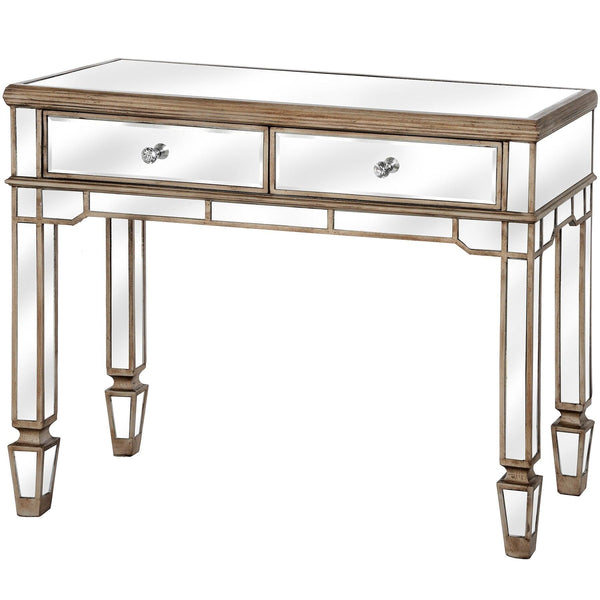 Hill Interiors The Belfry Collection 2 Drawer Mirrored Console Table - Console Tables