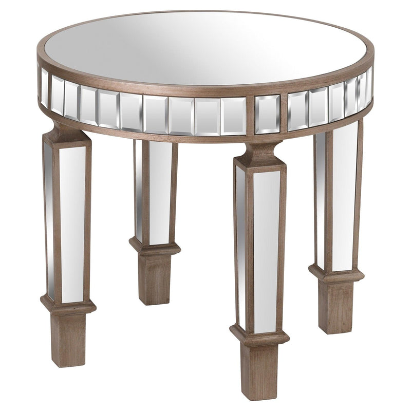 Hill Interiors The Belfry Collection Mirrored Round Side Table - 