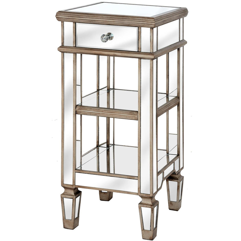 Hill Interiors The Belfry Collection One Drawer Mirrored Cocktail Table - Hall Tables