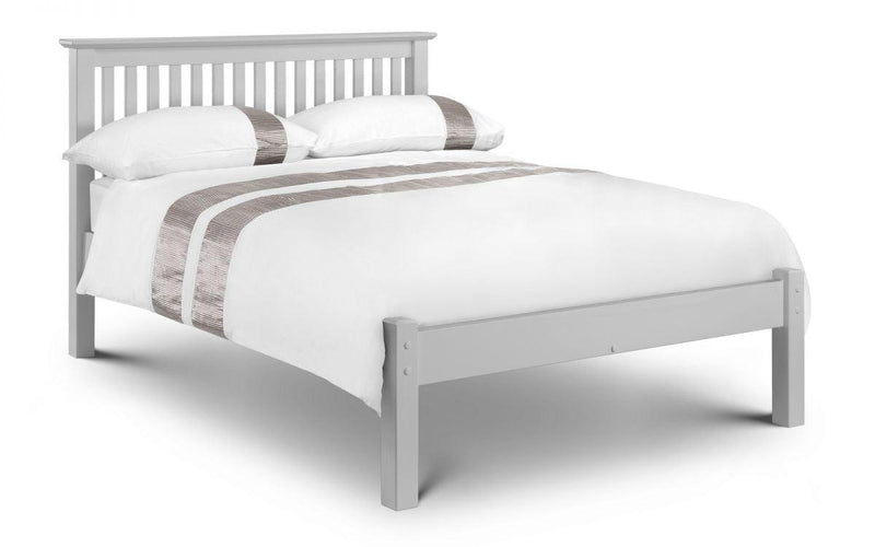 Julian Bowen Barcelona Bed   -   Low Foot End Dove Grey - Beds & Bed Frames