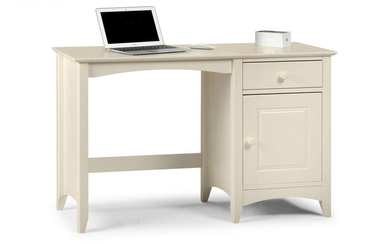 Julian Bowen Cameo Desk   -   Stone White - Desks