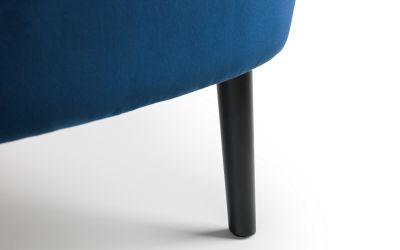 Julian Bowen Coco Velvet Accent Chair - Blue - Sofas & Armchairs