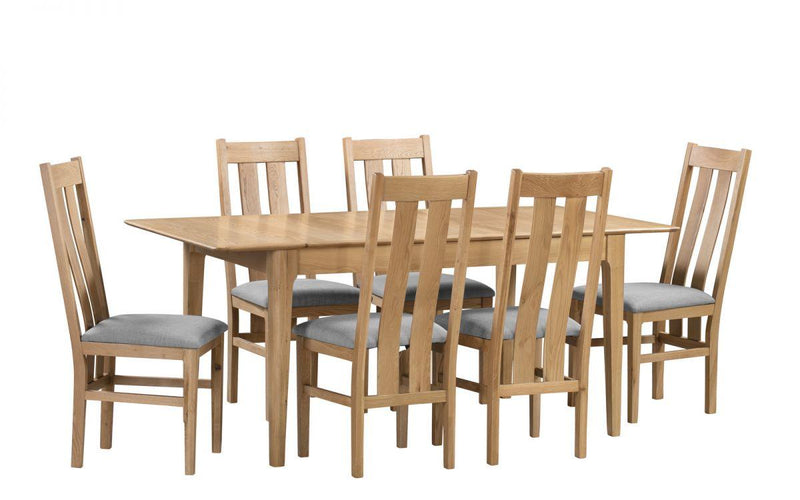 Julian Bowen Cotswold Dining Chair  -  Solid Oak with Real Oak Veneers - Dining Chairs