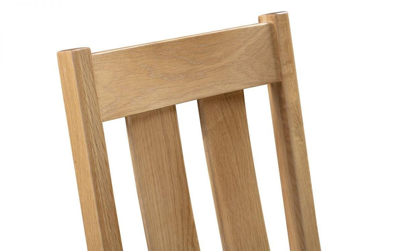 Julian Bowen Cotswold Dining Chair  -  Solid Oak with Real Oak Veneers - Dining Chairs