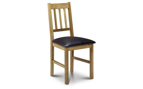 Julian Bowen Coxmoor Oak Dining Chair  -  Solid Oak - Dining Chairs