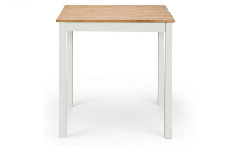 Julian Bowen Coxmoor Square Dining Table   -   White & Oak - Dining Tables