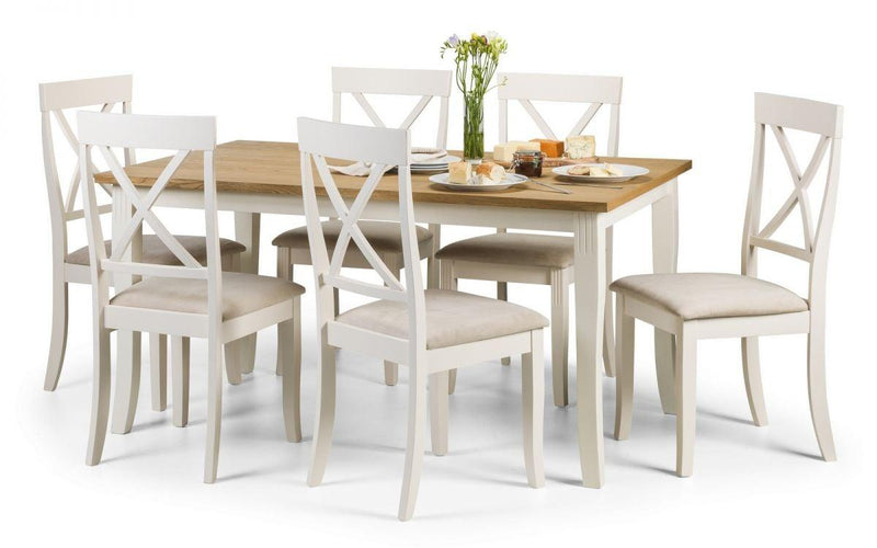Julian Bowen Davenport Dining Chair  -  Solid Malaysian Hardwood - Dining Chairs