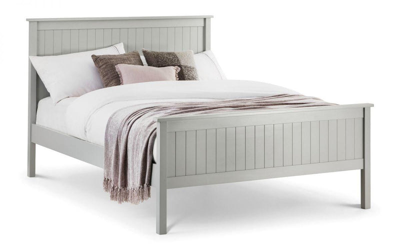Julian Bowen Maine Bed   -   Dove Grey - Beds & Bed Frames