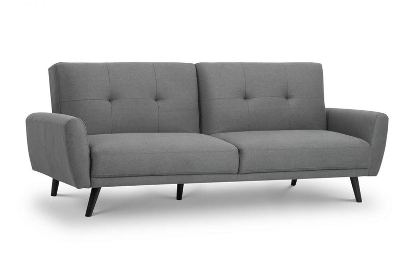 Julian Bowen Monza Fabric Sofa Bed - Grey - Sofas & Armchairs