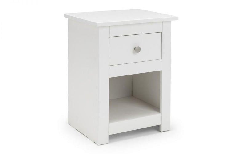 Julian Bowen Radley Bedside   -   White - Bedside Cabinets