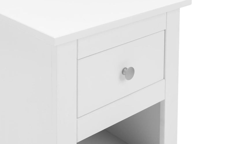 Julian Bowen Radley Bedside   -   White - Bedside Cabinets
