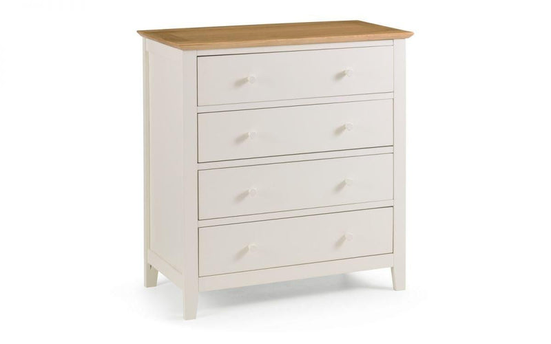 Julian Bowen Salerno 2  -  Tone 4 Drawer Chest - Chest Of Drawers