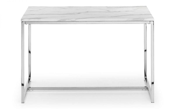 Julian Bowen Scala Dining Table - Chic Marble Effect - Dining Tables