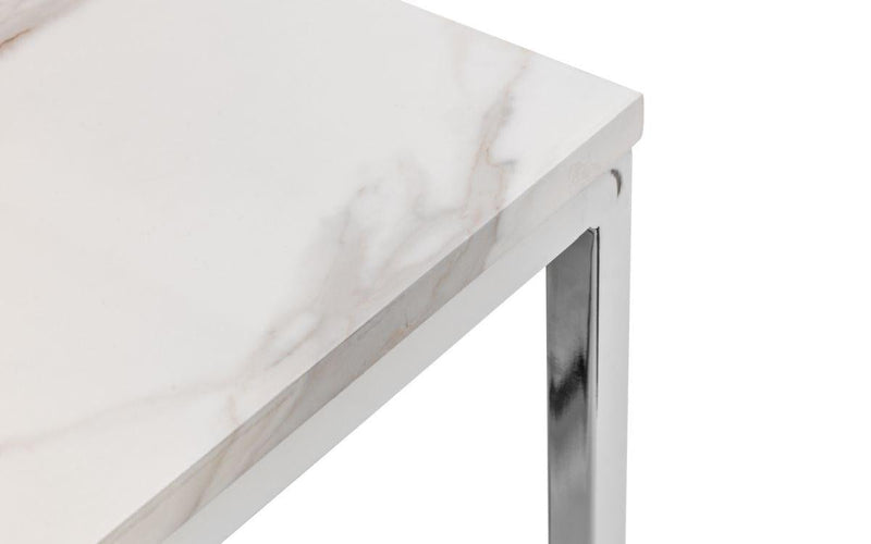 Julian Bowen Scala Dining Table - Chic Marble Effect - Dining Tables