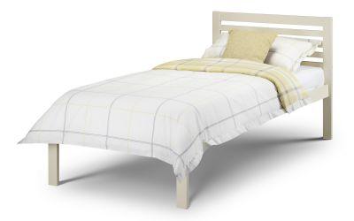 Julian Bowen Slocum Single Bed Stone White 90Cm - Beds & Bed Frames