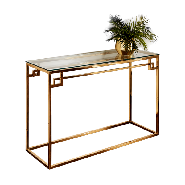 Native Lifestyle Cesar Gold Console Table - Console Tables