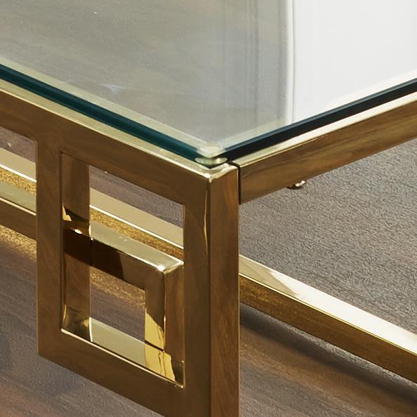Native Lifestyle Cesar Gold Plated Coffee Table - Coffee Tables