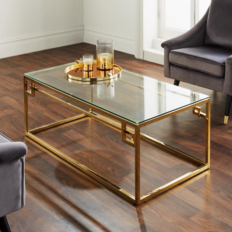 Native Lifestyle Cesar Gold Plated Coffee Table - Coffee Tables