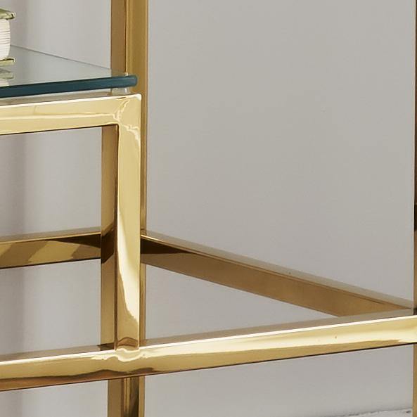 Native Lifestyle Gold Display Console Table - Console Tables