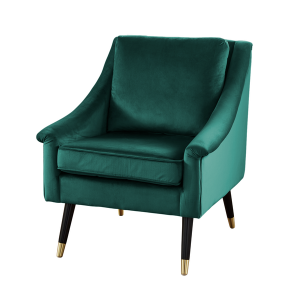 Native Lifestyle Green Velvet Armchair - Chair