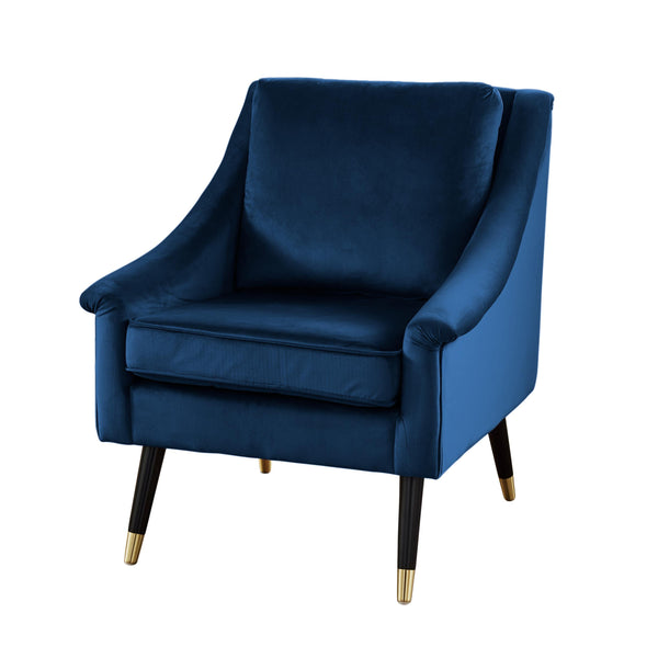 Native Lifestyle Mystique Blue Velvet Armchair - Chair