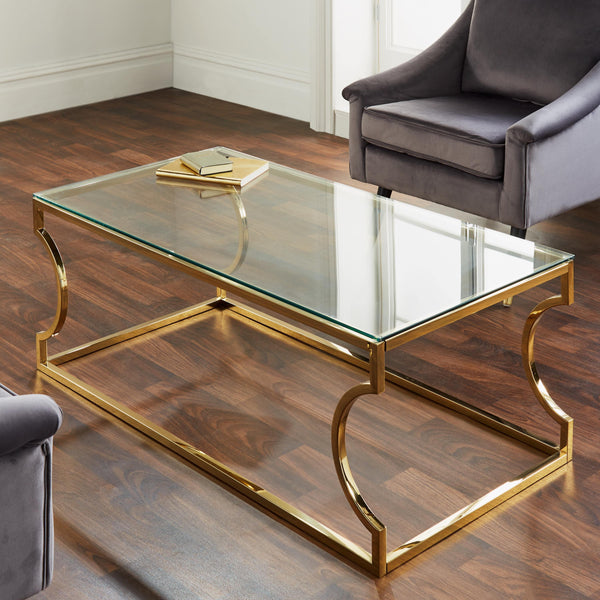 Native Lifestyle Rome Gold Coffee Table - Coffee Tables