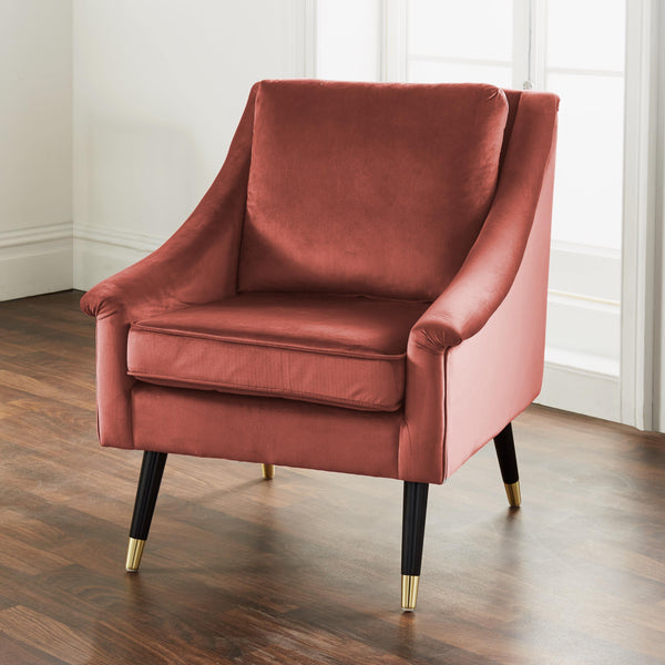 Native Lifestyle Rose Velvet Armchair - Chair
