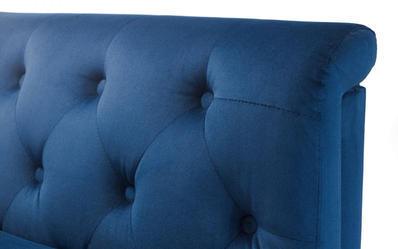 Blue Velvet 2 Seater Sofa