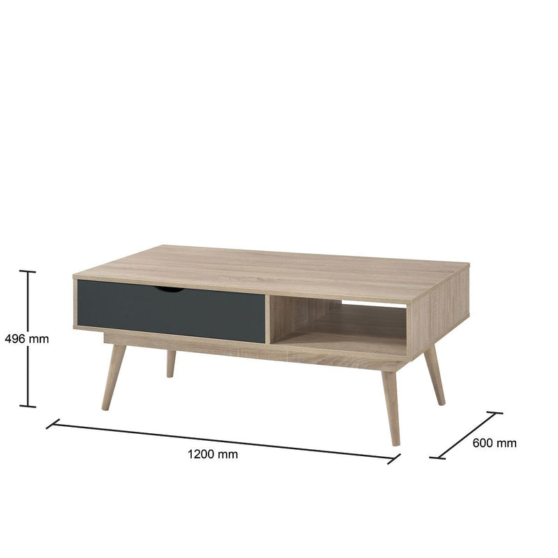 1 Drawer Wooden Coffee Table