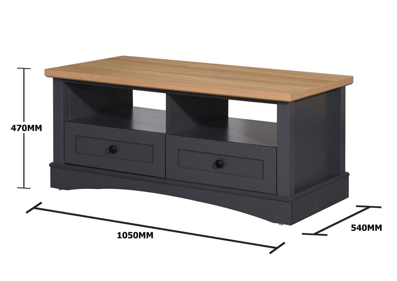 Dark Grey Coffee Table With Storage